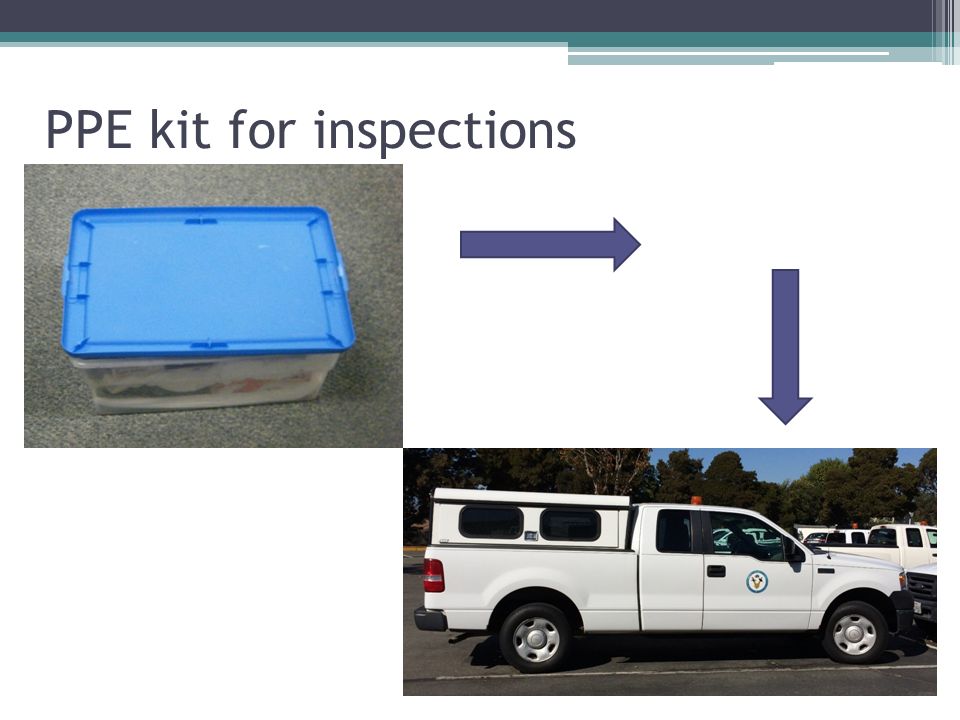 PPE kit for inspections
