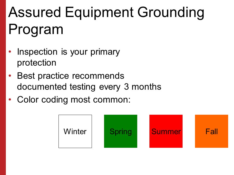 Assured Grounding Color Chart
