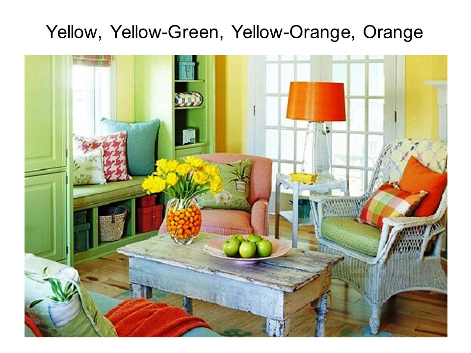 Yellow, Yellow-Green, Yellow-Orange, Orange