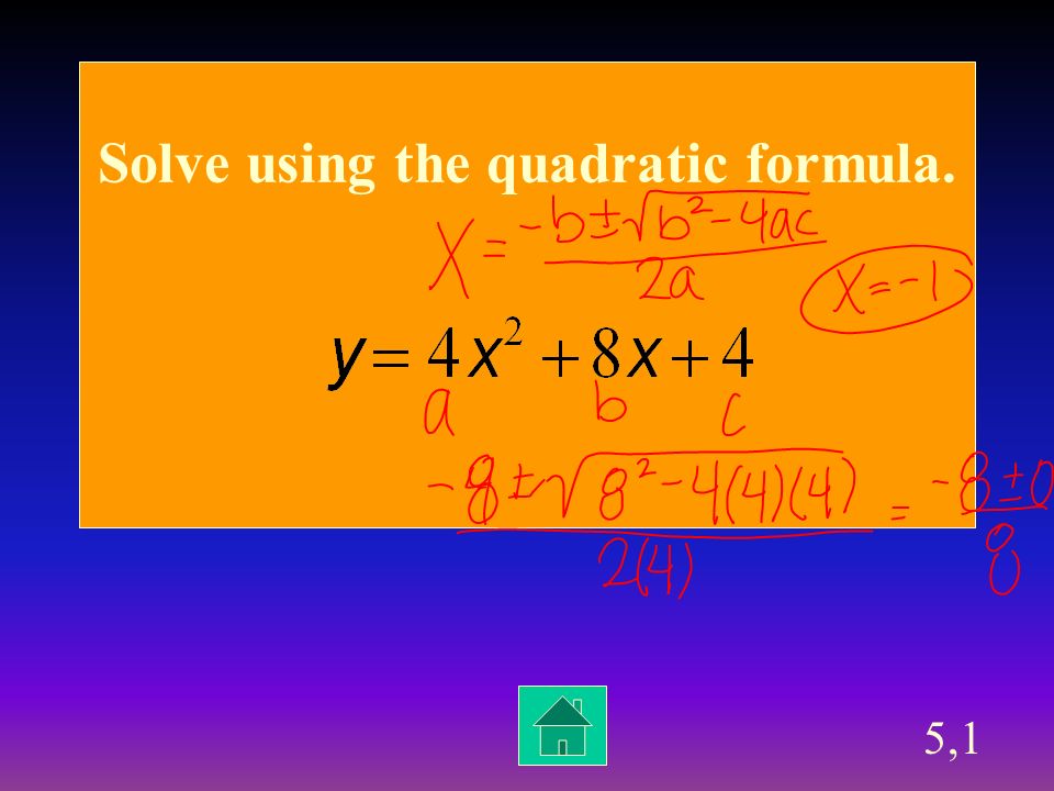 4,4 Write the quadratic equation. (1, 6) (2, 3) (3, 2) (4, 3) (5, 6)