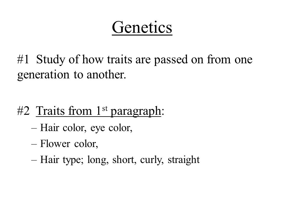 Introduction To Genetics Answer Key Genetics 1 Study Of How