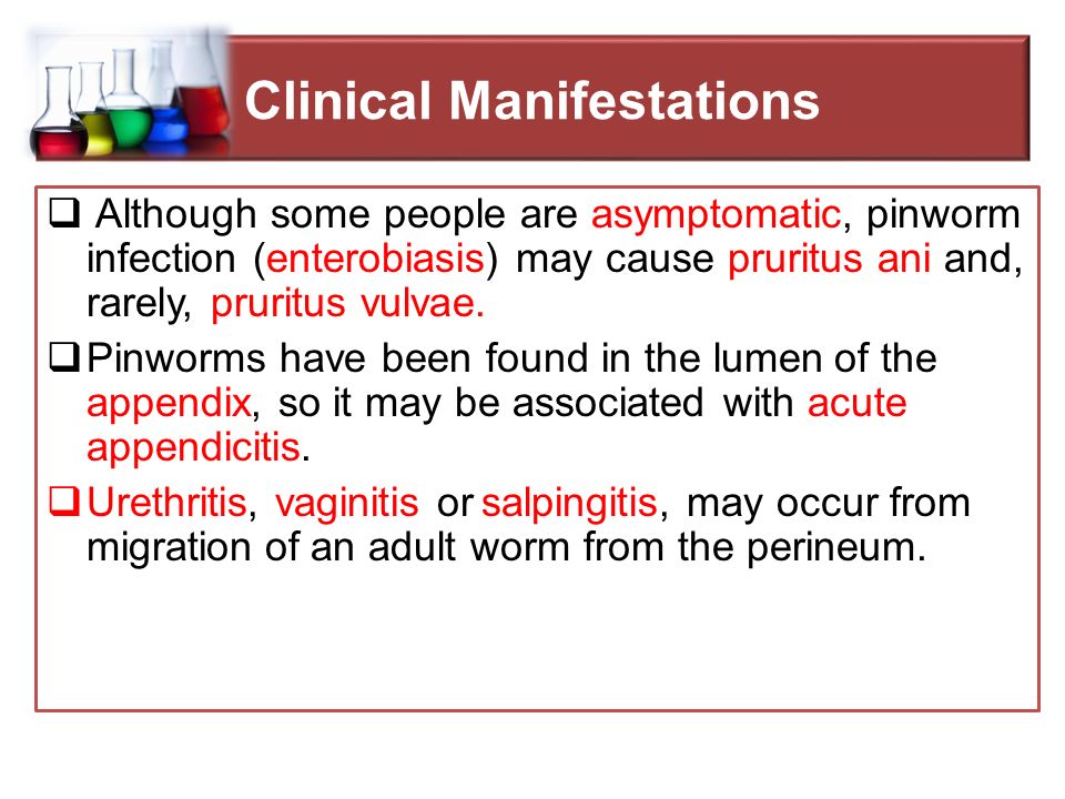 pinworms urethritis hím Trichomonas