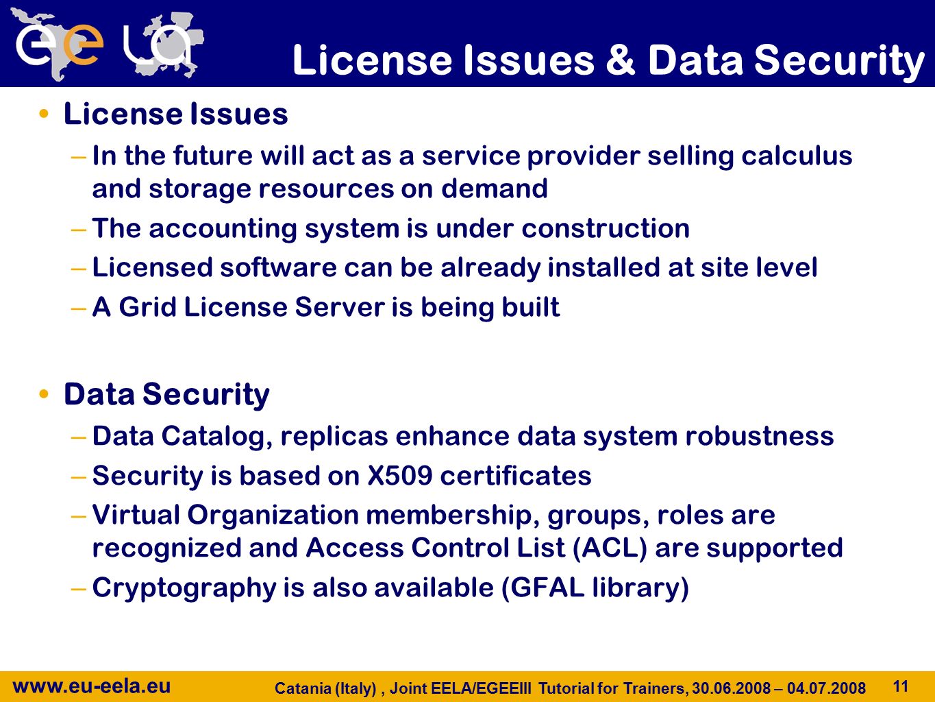 E-science grid facility for Europe and Latin America Porting a program ...