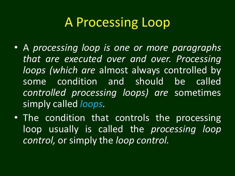 Chapter 4 Using PERFORM, GO TO, and IF to Control Programs. - ppt download