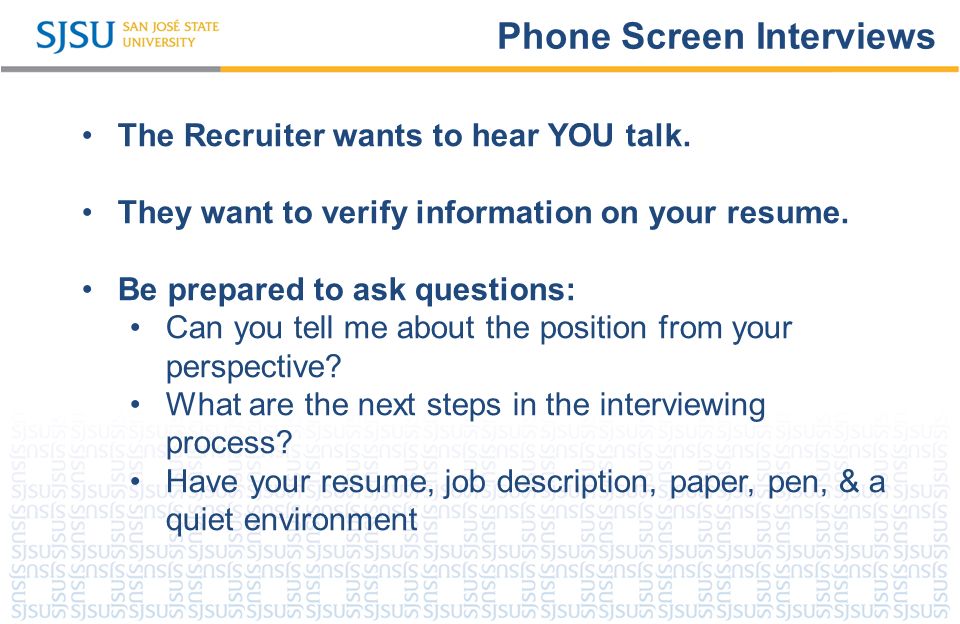 rock your interview sjsu career center sjsu washington square what