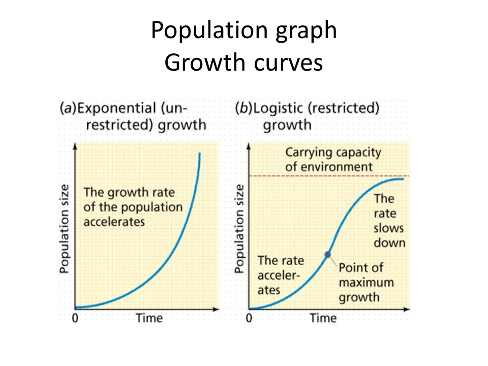 Population graph Growth curves