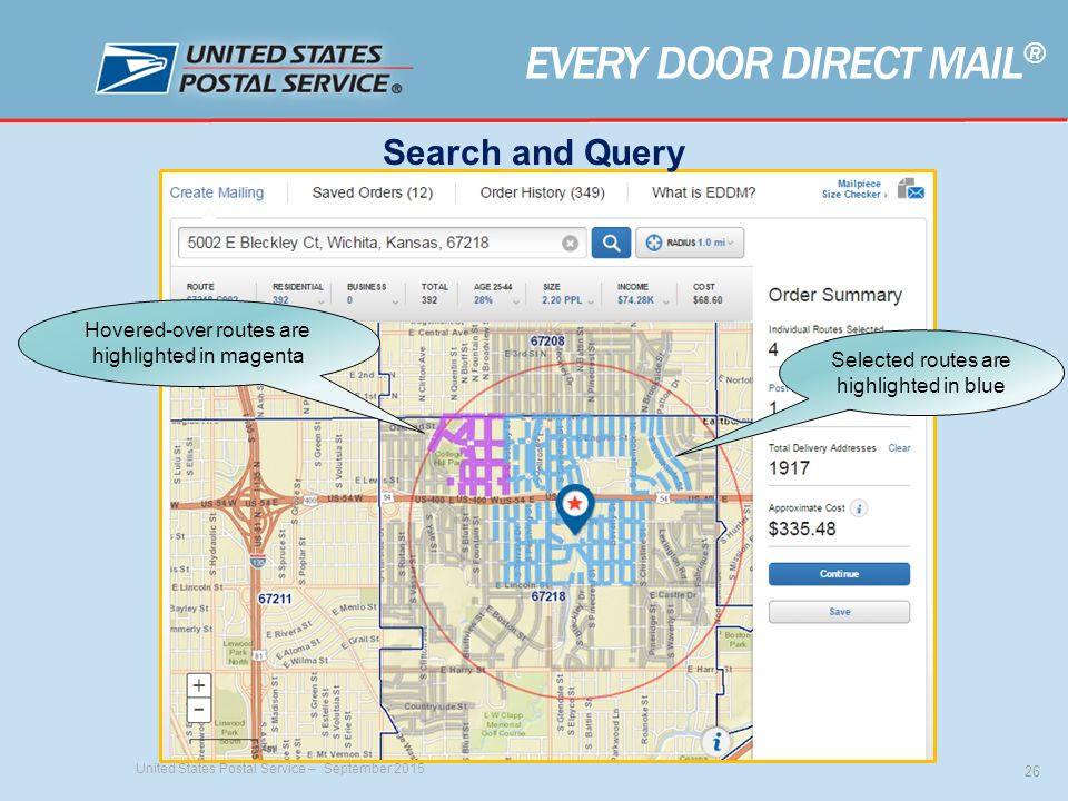 Every Door Direct Mail United States Postal Service September