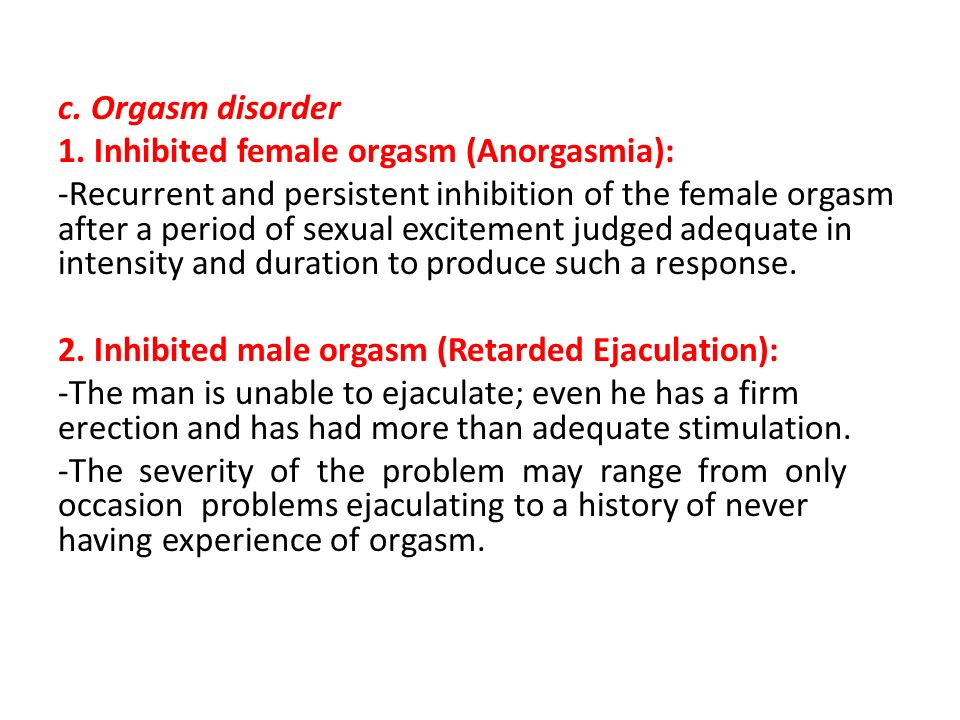inhibited female orgasm Nude female study pictures