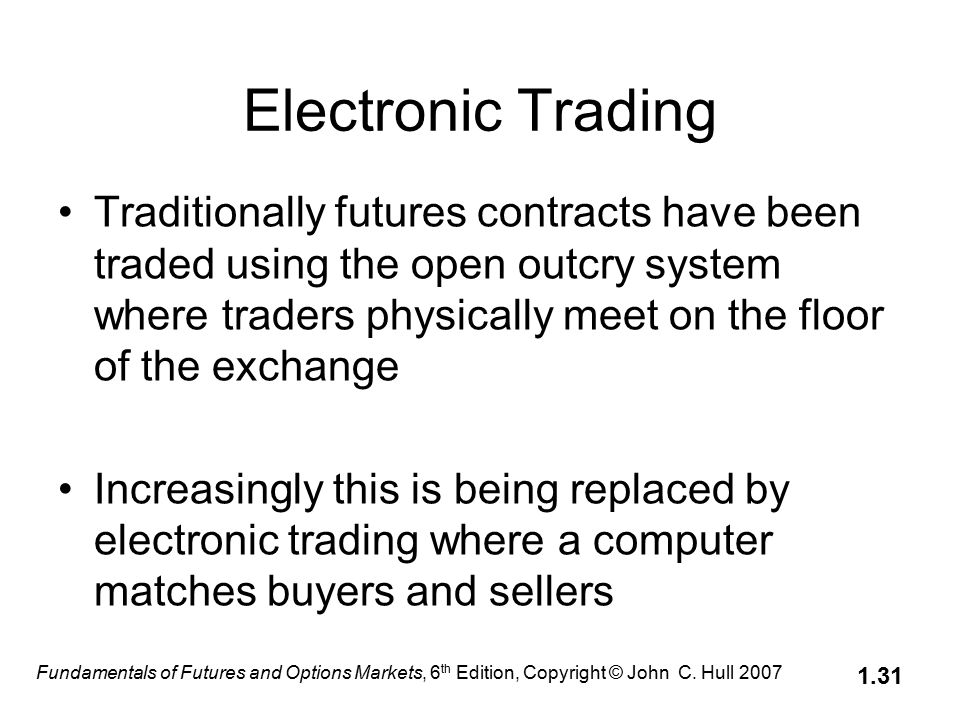 Fundamentals of Futures and Options Markets, 6 th Edition, Copyright © John C.