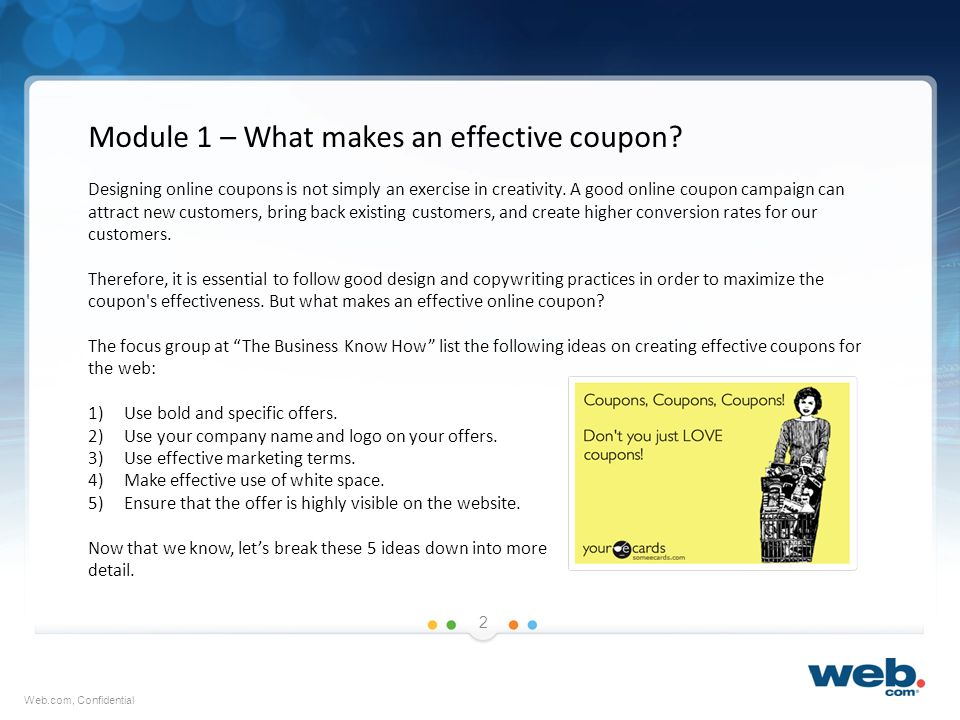 New Standards and Format Training Creating Coupons. - ppt download