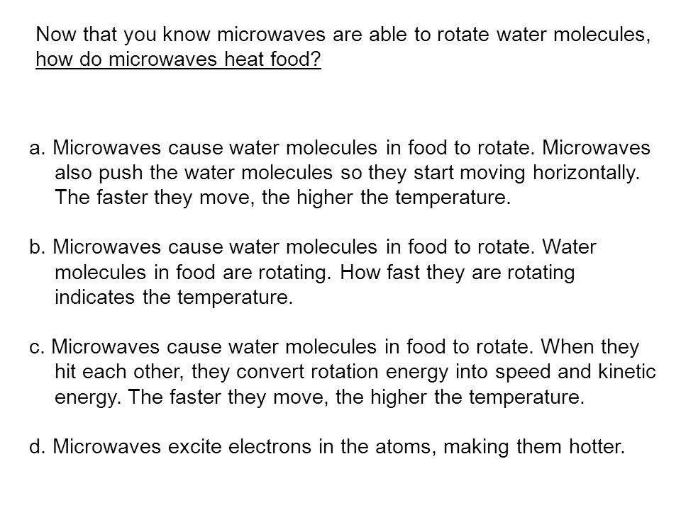 Disco Science Microwaves. Microwaves Simulation Activity This is an