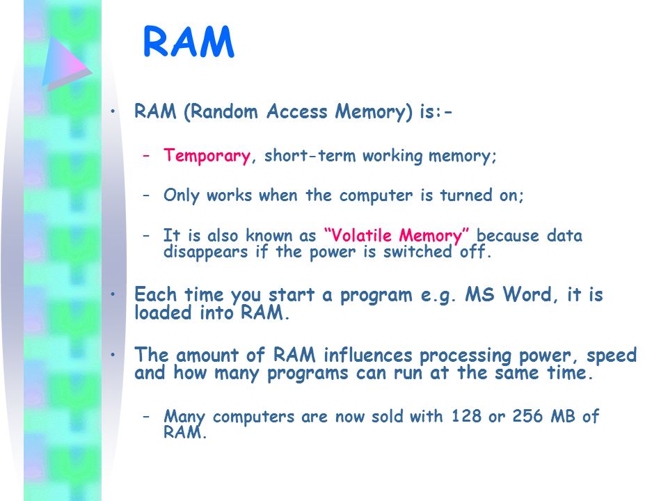COMPUTER MEMORY & DATA STORAGE. ROM ROM is short for Read Only Memory.  –I–It is permanent, long-term memory which cannot be erased or changed in  any way; - ppt download