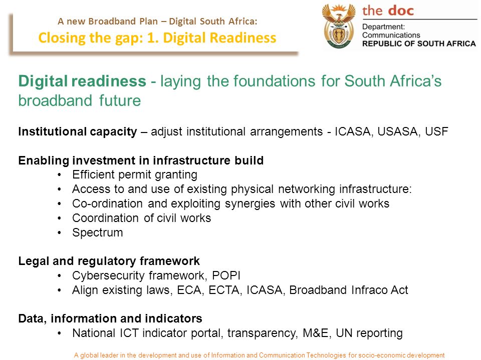 SOUTH AFRICA CONNECT: CREATING OPPORTUNITIES, ENSURING INCLUSION ...