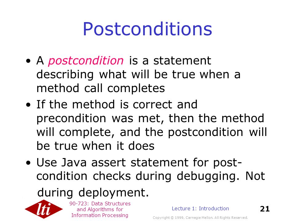 90-723: Data Structures and Algorithms for Information Processing ...
