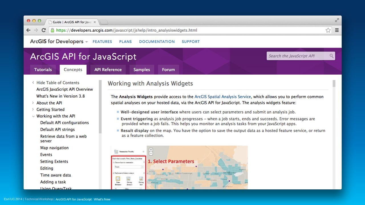 Esri UC 2014 | Technical Workshop | ArcGIS API for JavaScript: What’s ...