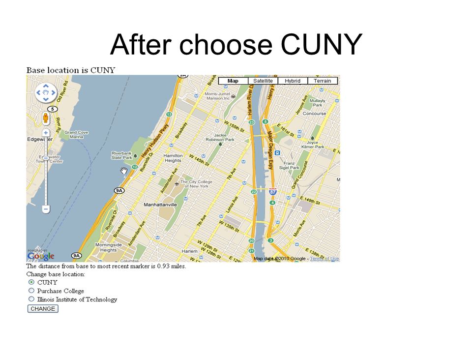 After choose CUNY