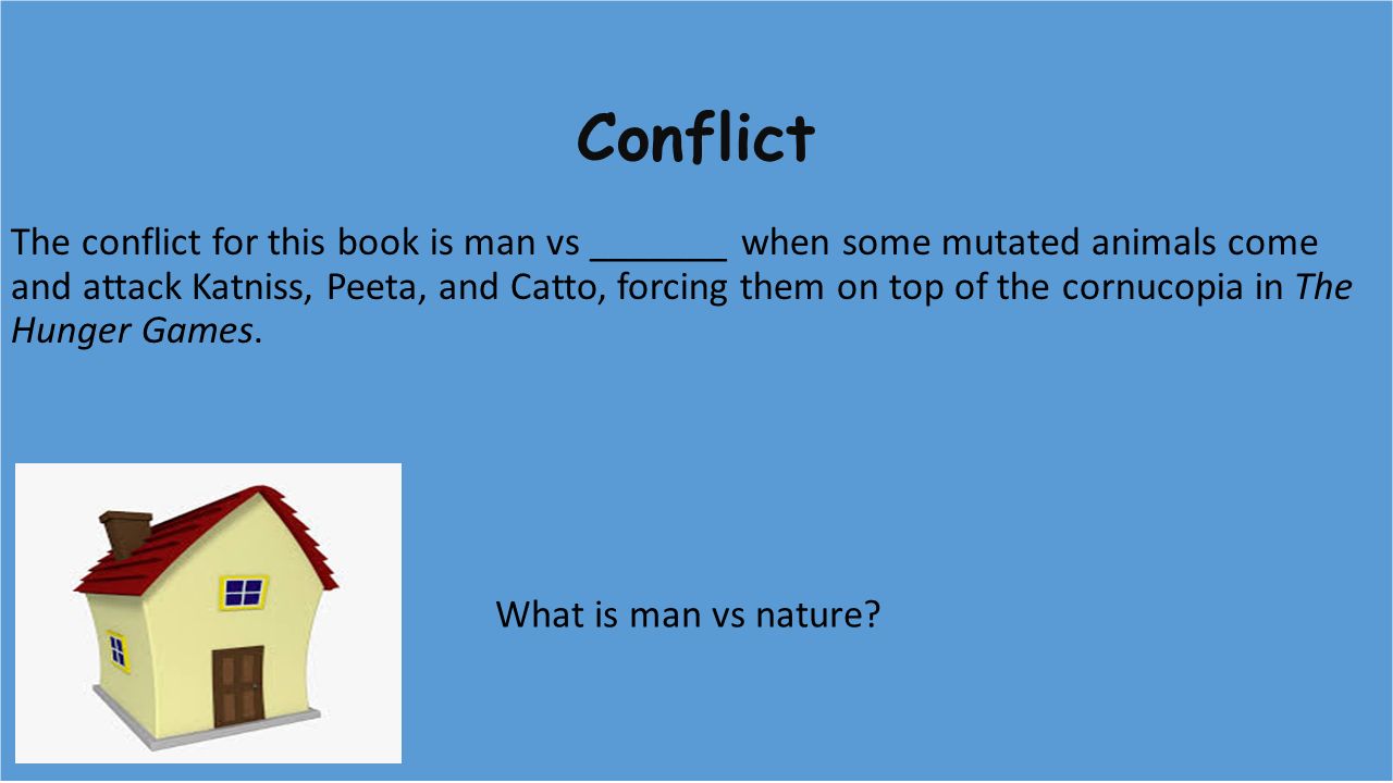 the hunger games book conflict