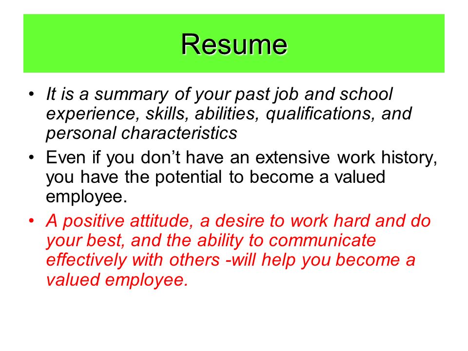 Skillfully Summarizing Yourself Peer Into Your Career
