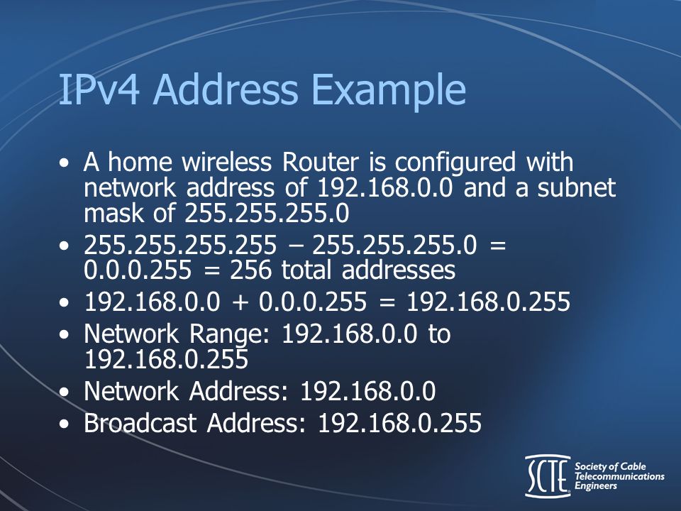 Ipv4 адрес