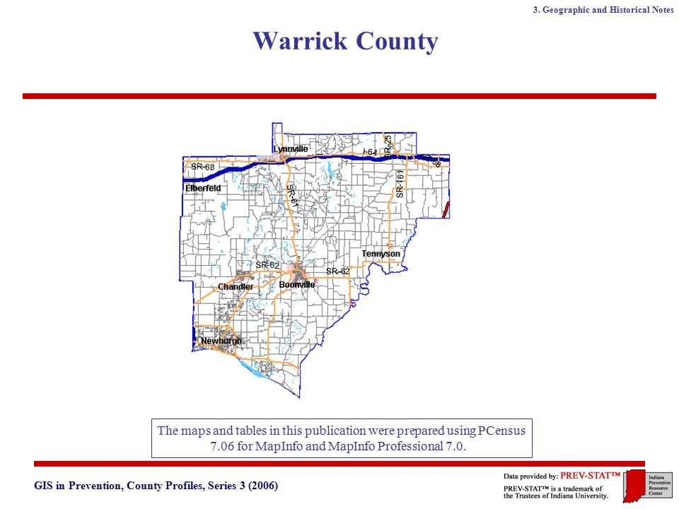 Warrick County Indiana Gis Gis In Prevention County Profiles Series 3 2006 3 Geographic And Historical Notes 1 Gis In Prevention County Profiles Series No 3 Warrick County Ppt Download