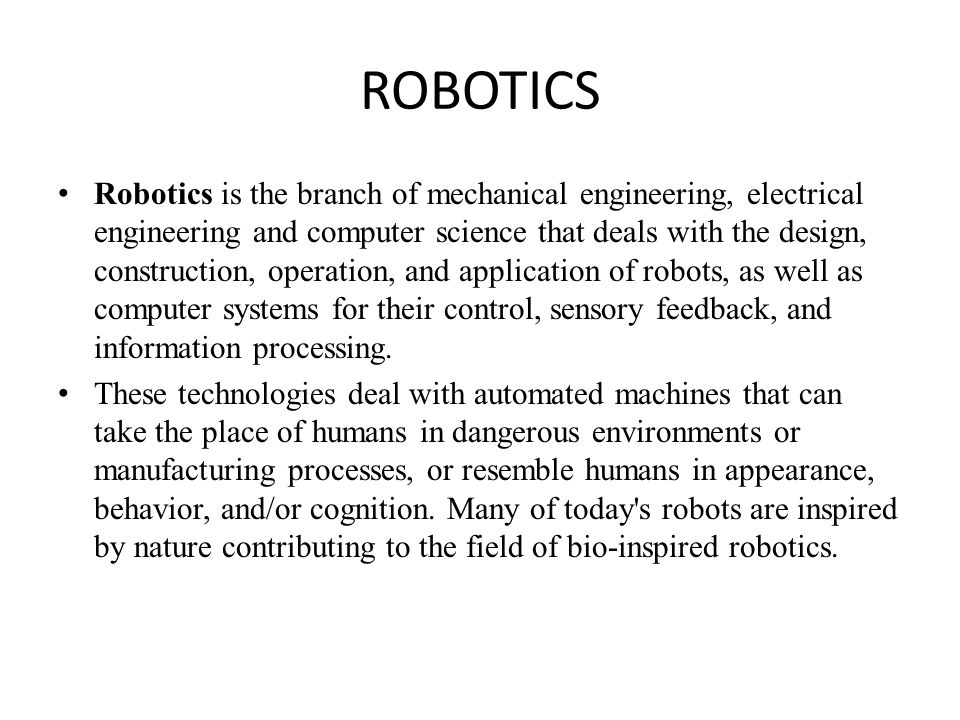 The Definitive Guide for Robotic Computer System Sciences