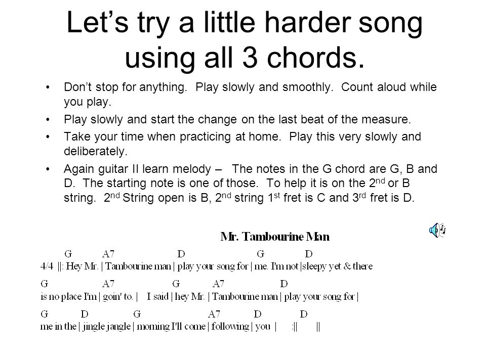 Mr Tambourine Man Chords Without Capo