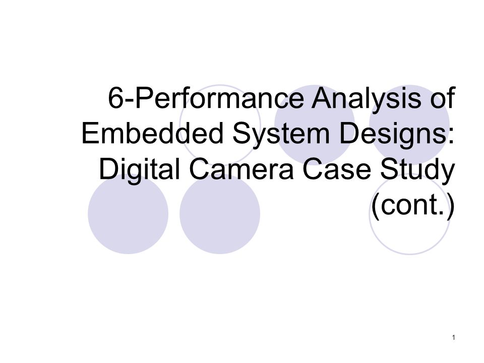 case study of embedded system for digital camera