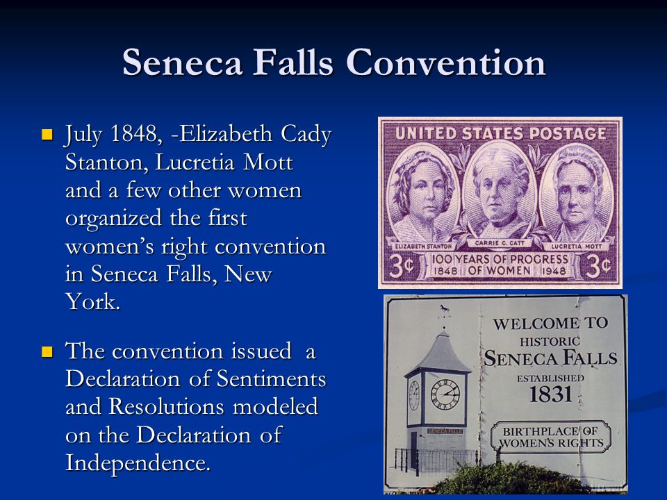 The Seneca Falls Convention & The Declaration of Sentiments. - ppt download