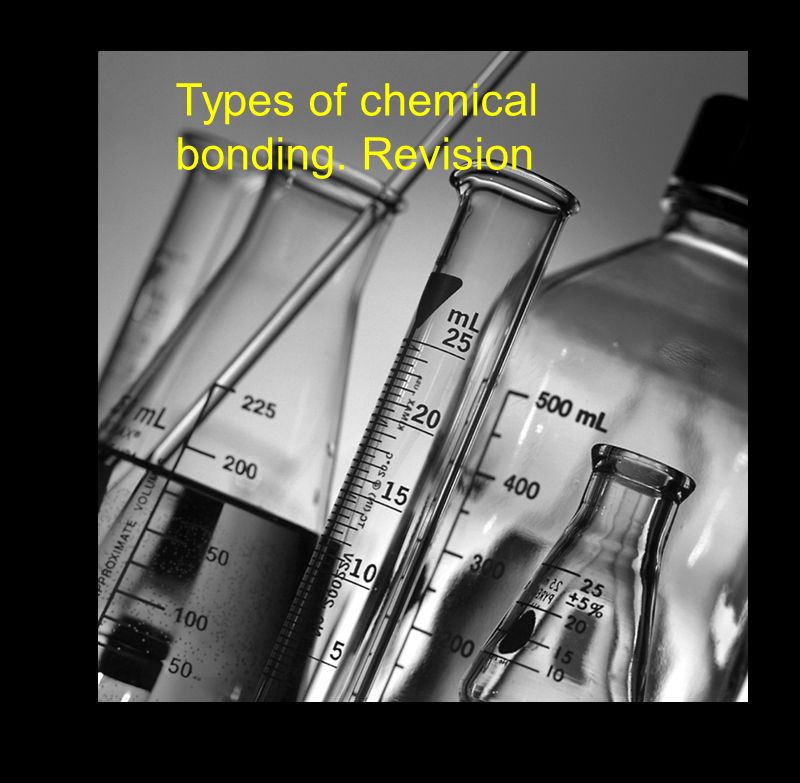 Types of chemical bonding. Revision