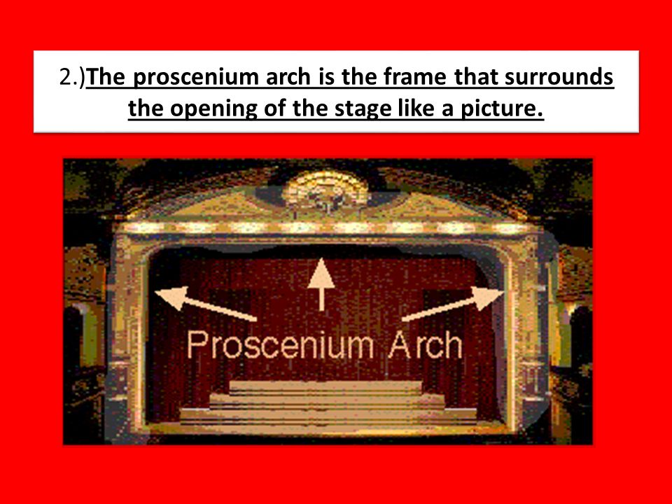 proscenium stage history