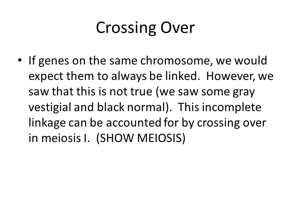 cytological basis of crossing over