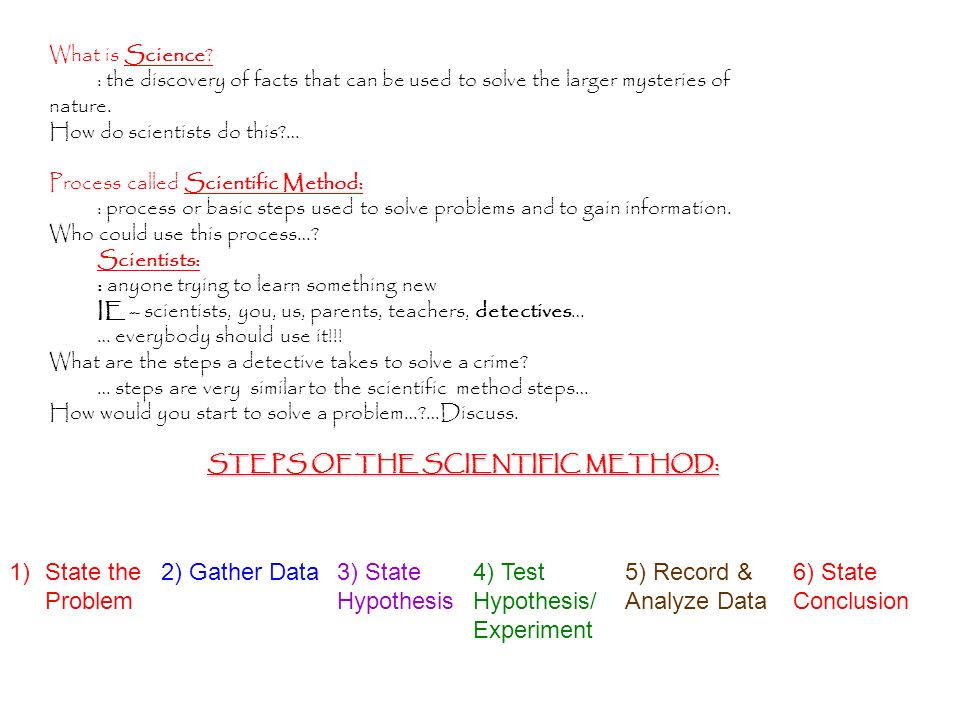What is Science. : the discovery of facts that can be used to solve the larger mysteries of nature.