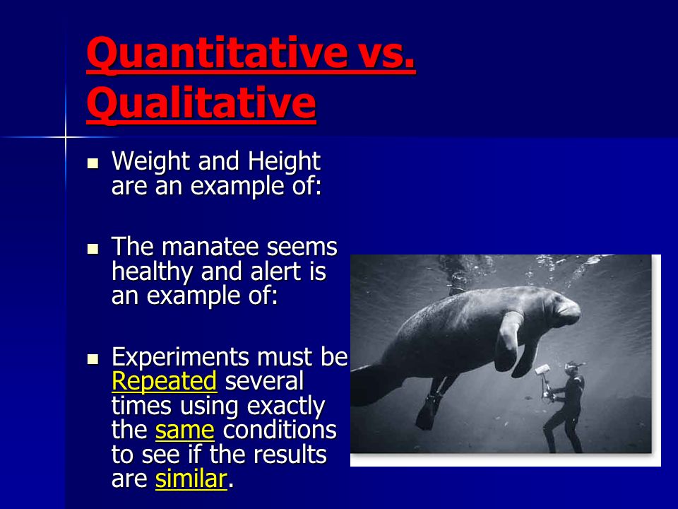 Quantitative vs.