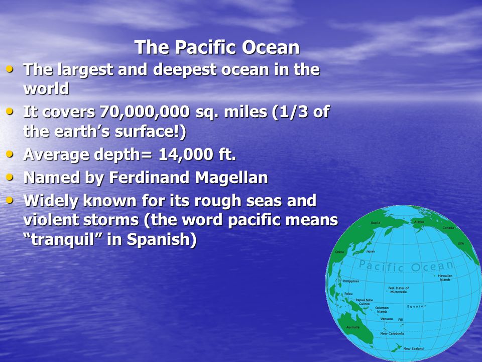 Тихий океан написать. Тихий океан на английском языке. Океанов на английском. Океаны на англ. About Pacific Ocean.