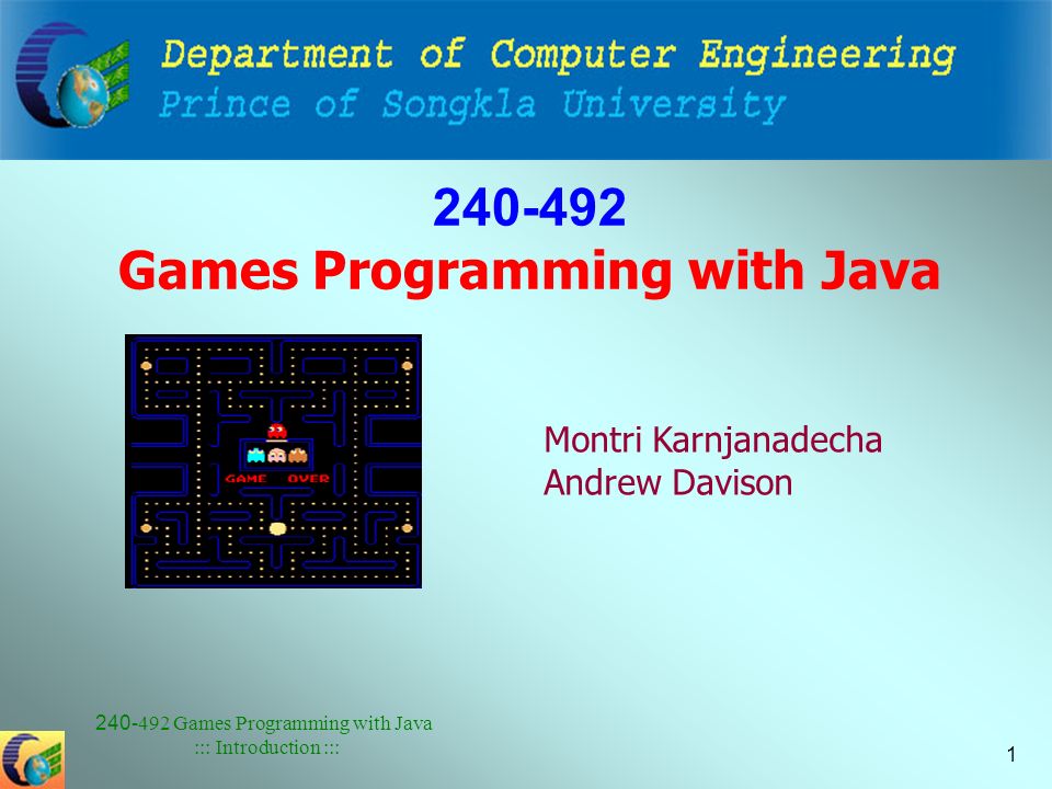 Games Programming with Java ::: Introduction ::: Games Programming with ...