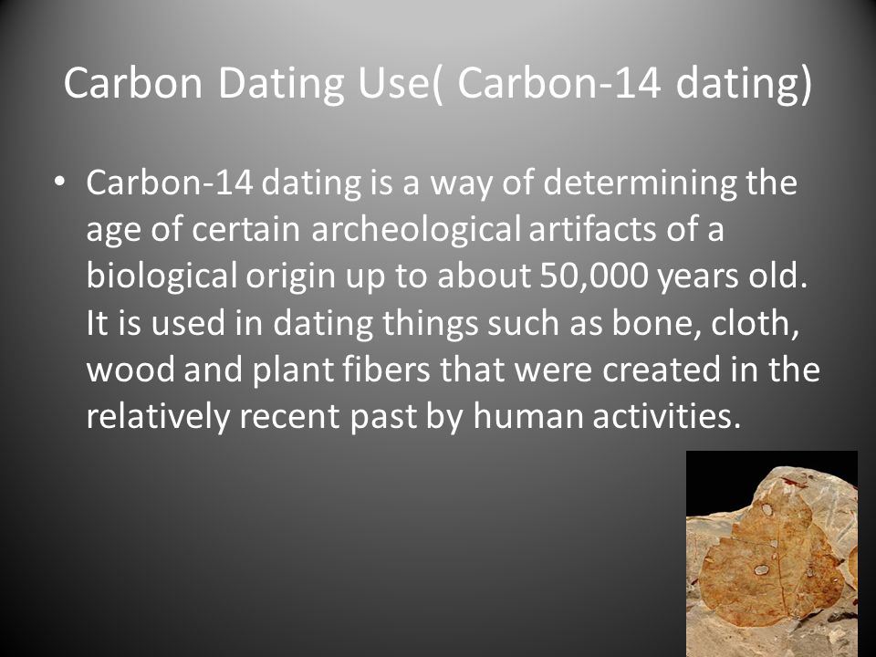 Archeologische dating carbon 14
