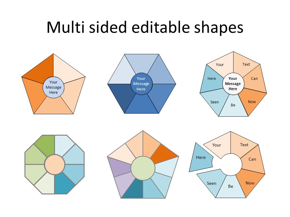 Sided Shape. Многосторонняя платформа (Multi-Sided platform). Fully Editable Shapes. Two Sided Shape. Your message here