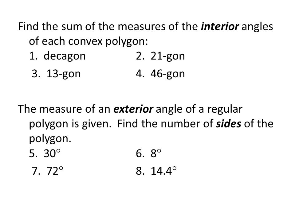 Polygons 6 1 Definition Of Polygon A Polygon Is A Closed