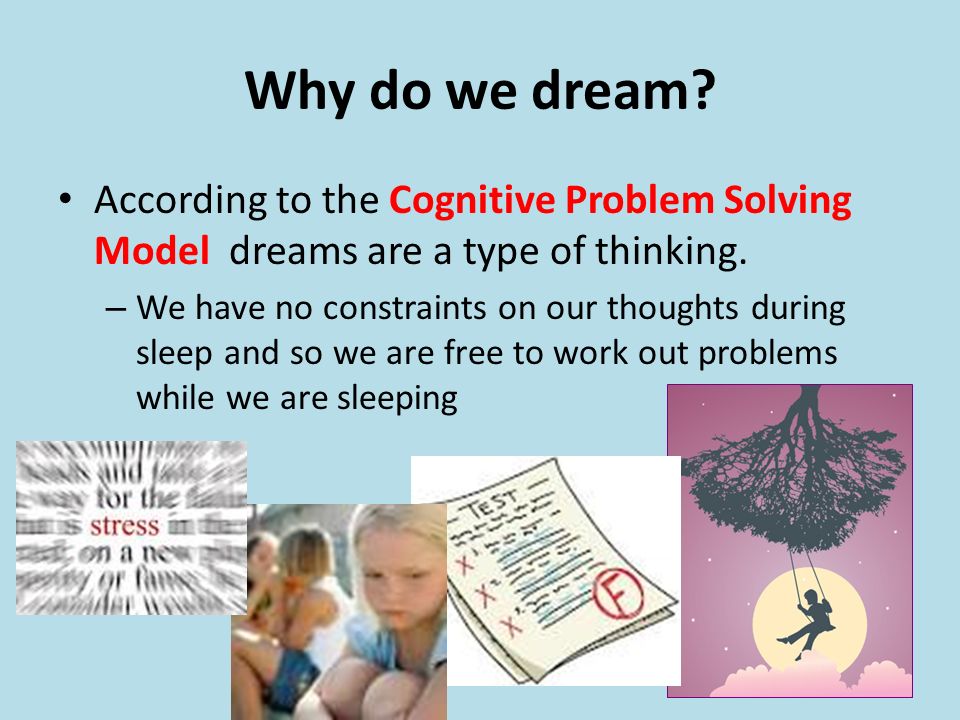 Cognitive problem solving dream theory sale