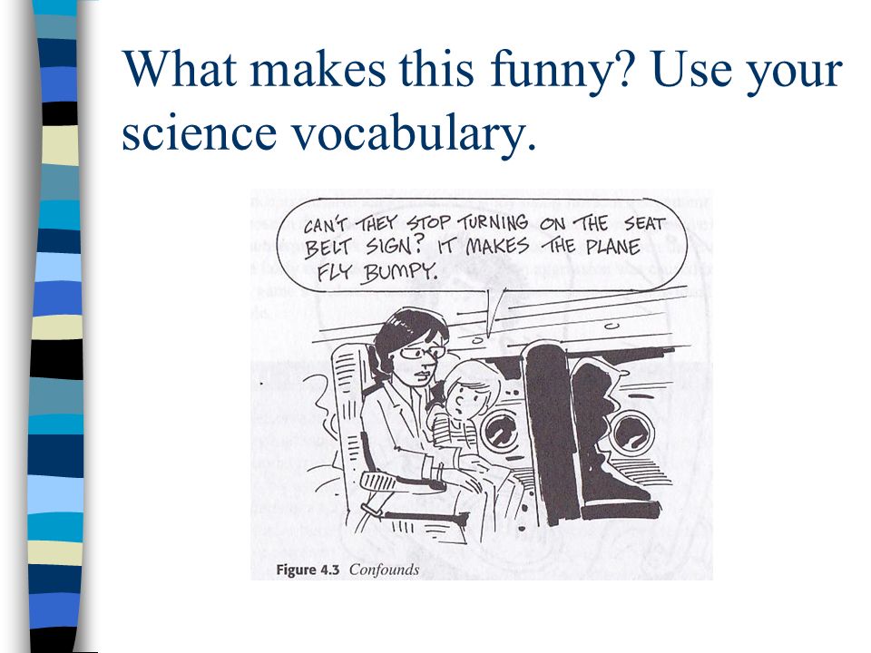 What makes this funny Use your science vocabulary.