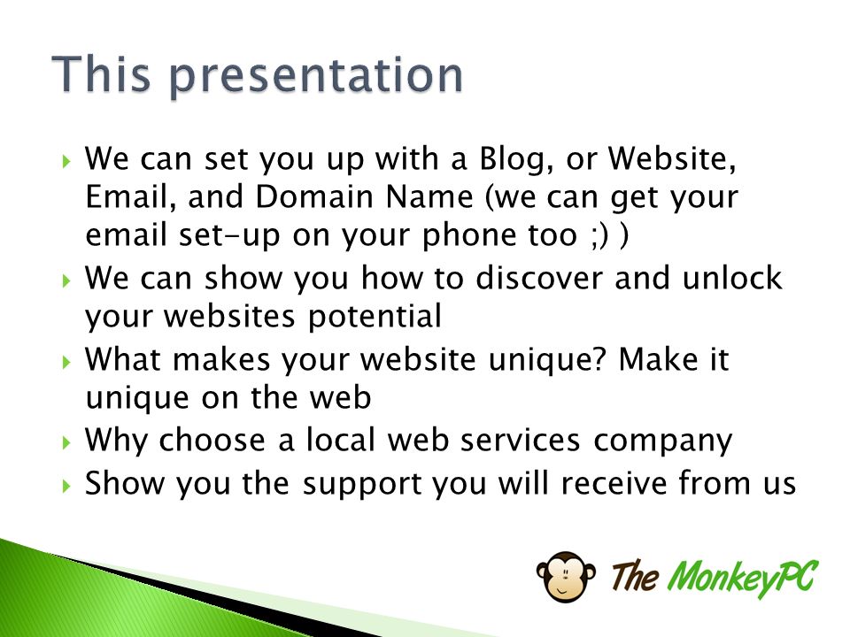  We can set you up with a Blog, or Website,  , and Domain Name (we can get your  set-up on your phone too ;) )  We can show you how to discover and unlock your websites potential  What makes your website unique.