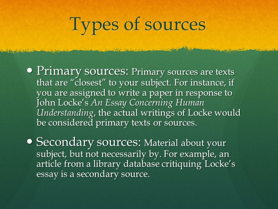 how to write a primary source essay
