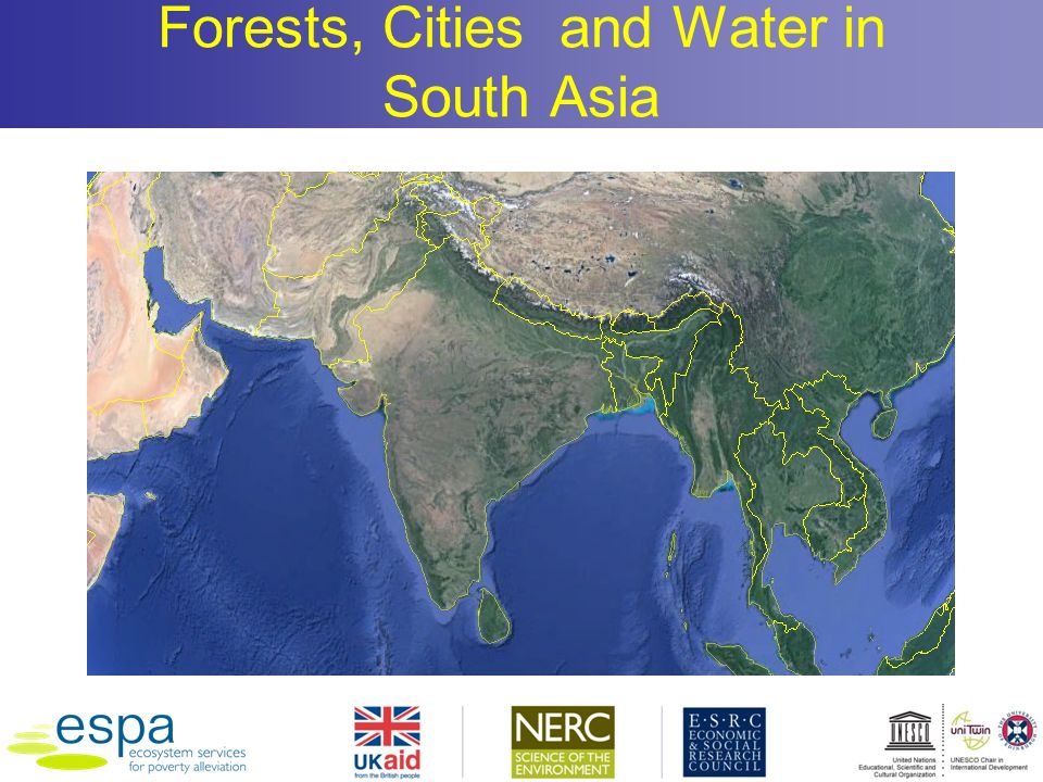 Forests, Cities and Water in South Asia