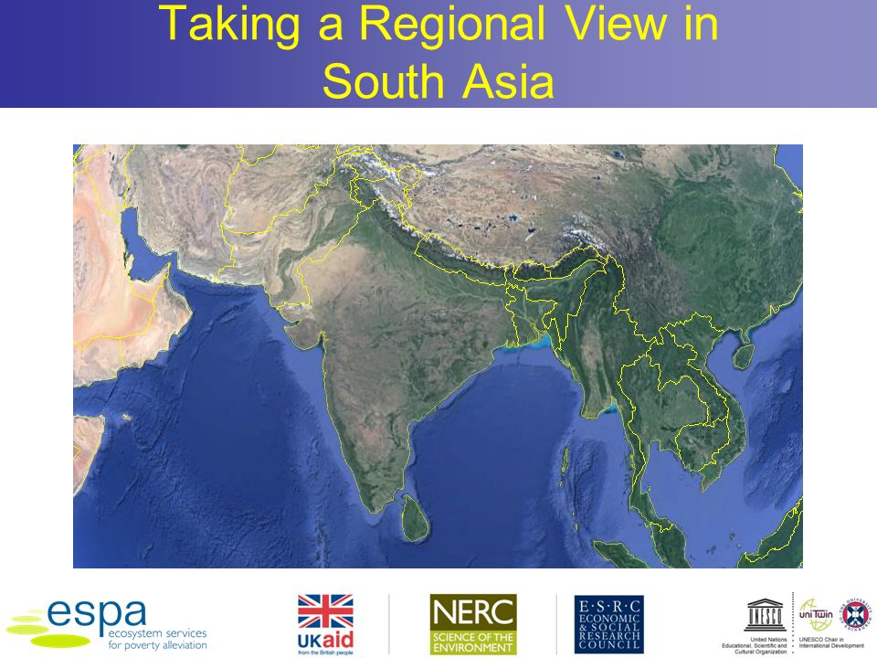 Taking a Regional View in South Asia