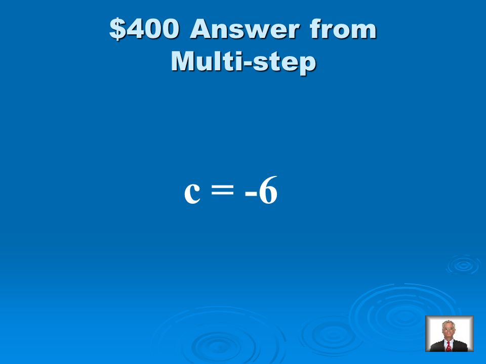 Multi-step $400 Solve: