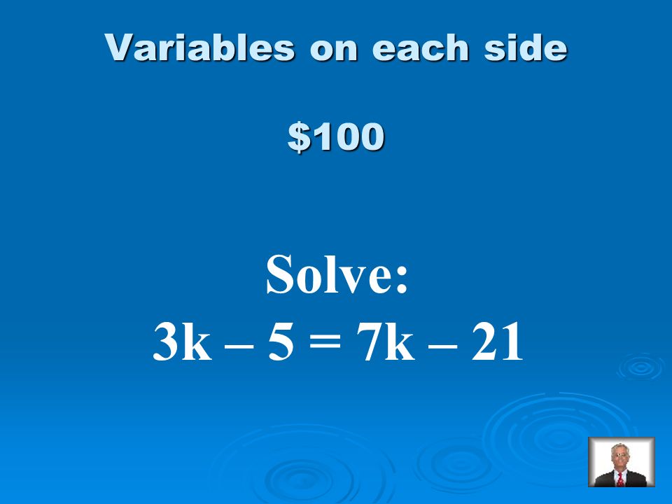 $500 Answer from Multi-step m = -27