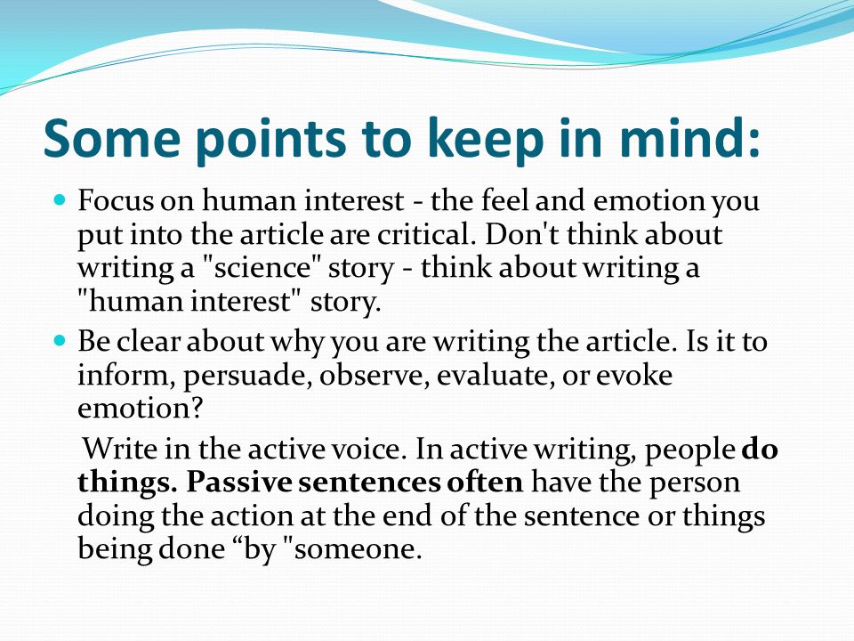 news story formats newspaper lead examples