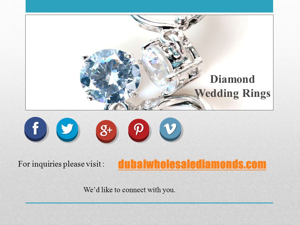 dubaiwholesalediamonds.com Diamond Wedding Rings For inquiries please visit : We’d like to connect with you.