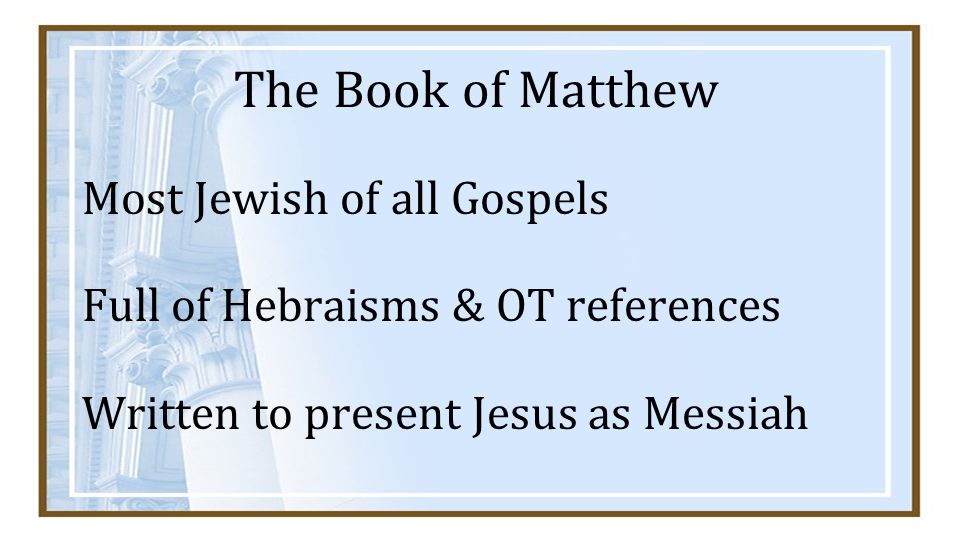 where was the book of matthew written