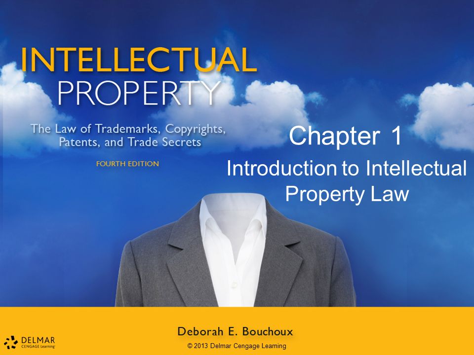 Introduction to Intellectual Property Law Chapter 1 © 2013 Delmar Cengage Learning